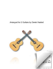 Over The Waves - (famous trapeze music!) for 2 guitars arr. Derek Hasted