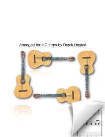 March Of The Wooden Soldiers (Tchaikovsky) - for 4 guitars arr. Derek Hasted