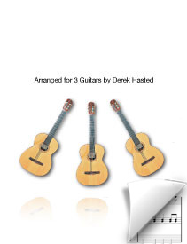 Hymne - Vangelis - for 3,4,5 or 6 guitars arr. Derek Hasted